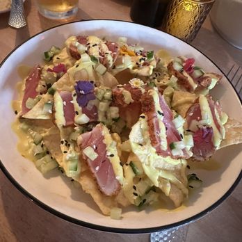 Chez L'Amour - Tuna Nachos - Tapas/Small Plates Near Me - St. Augustine, Florida