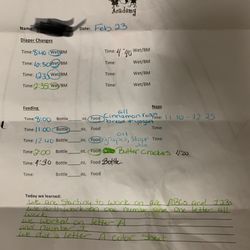 Foundation Academy - This is from an 16 month olds classroom. Teacher can't even spell. Not at all age appropriate activities for a 16 month old.