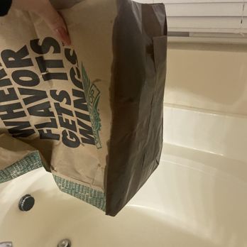 Wingstop - Had to hold this over my bathtub because the grease was still dripping - Chicken Wings Near Me - Menifee, California Wingstop - Had to hold this over my bathtub because the grease was still dripping - Chicken Wings Near Me - Menifee, California