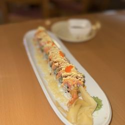 Akashi Sushi Bar - House special ... it has shrimp, tempura, and something else in it lol