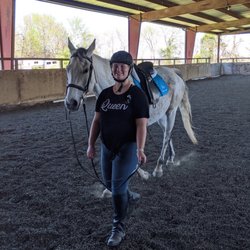 Fox Run Farm - Me and my boy after a wonderful lesson