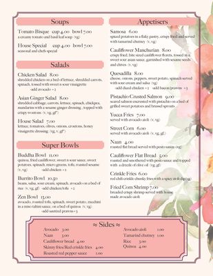 Menu photo 5 Gather Cafe Bistro Bar Talent, OR