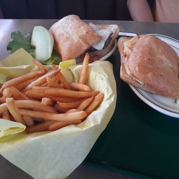 Carpo's Restaurant - Burger and cod sandwich with fries - American Near Me - Soquel, California Carpo's Restaurant - Burger and cod sandwich with fries - American Near Me - Soquel, California