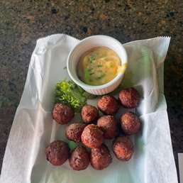 Hot Brown Fritters