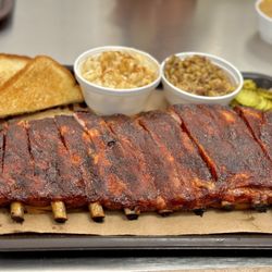Joe's Kansas City Bar-B-Que - Full-Slab of Ribs, Dirty Rice, Mac & Cheese
