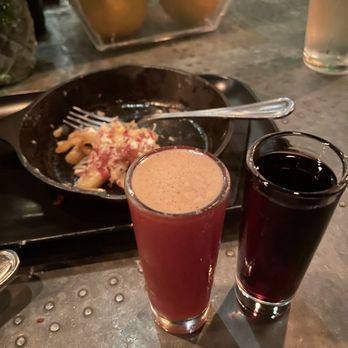 Pigtails - Loaded Spuds, peanut butter and jelly shot and Cryin in the walk-in shot - Cocktail Bars Near Me - Phoenix, Arizona
