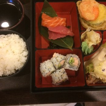 J & C House - Salmon & Tuna Sashimi Bento Box Delicious! - Sushi Bars Near Me - Riverton, Utah