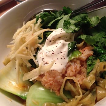 Revel - Dungeness crab noodles. OMG home made seaweed Korean noodles, Bok choy and endless endless crab. Omg. - Korean Near Me - Seattle, Washington Revel - Dungeness crab noodles. OMG home made seaweed Korean noodles, Bok choy and endless endless crab. Omg. - Korean Near Me - Seattle, Washington