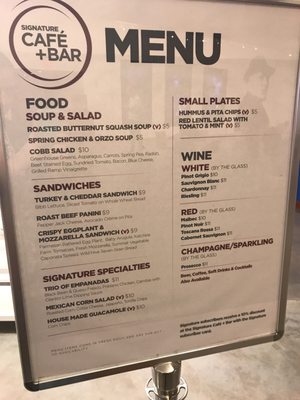 Menu photo 1 Signature Cafe + Bar New York, NY Menu photo 1 Signature Cafe + Bar New York, NY