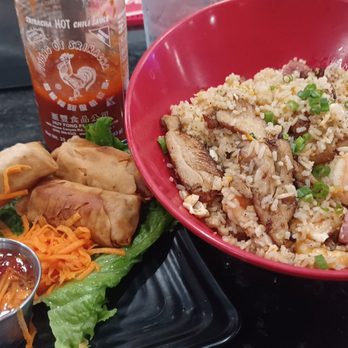 Black Bayou - Combo Rice Bowl and Vietnamese egg rolls - Vietnamese Near Me - Baytown, Texas Black Bayou - Combo Rice Bowl and Vietnamese egg rolls - Vietnamese Near Me - Baytown, Texas