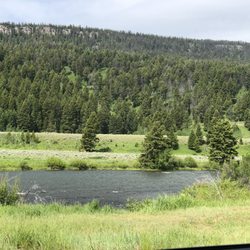 Raynolds' Pass Historical Marker - River