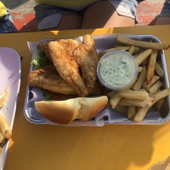 Sunset Harbor Bar and Grille - Perch sandwich - Dive Bars Near Me - Fairport Harbor, Ohio