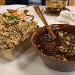 The Monk’s Indian Bistro - Bandi style Chicken Fried Rice and Chicken Manchurian