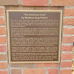 The American Issue - Plaque about the sculpture