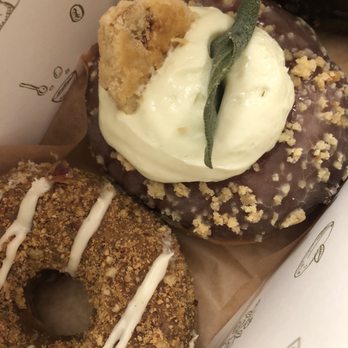 Sidecar Doughnuts & Coffee - Pumpkin cheesecake and sage apple pie - Donuts Near Me - Costa Mesa, California Sidecar Doughnuts & Coffee - Pumpkin cheesecake and sage apple pie - Donuts Near Me - Costa Mesa, California