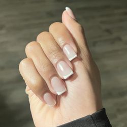 Modern Nail Bar - An acrylic French tip full set (I requested a thin french tip)