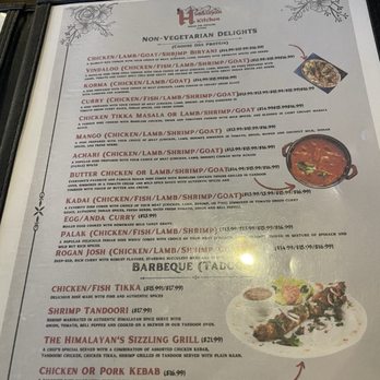 Himalayan Kitchen - Still more menu - Indian Near Me - San Antonio, Texas