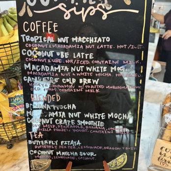 Crema Coffee Roasting - The pic says it all (def get the coconut ube latte!) - Coffee Roasteries Near Me - San Jose, California