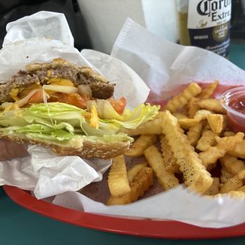 Cafe Esquinita - Burger and fries with ketchup. - Restaurants Near Me - Los Angeles, California Cafe Esquinita - Burger and fries with ketchup. - Restaurants Near Me - Los Angeles, California