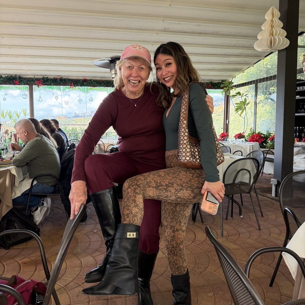 Kokalos - Amanda and Laura after lunch showing off their boots - Italian Near Me - Agrigento, 82