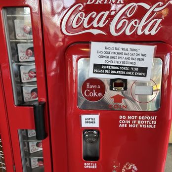 Roy's Station Coffee & Teas - original coke machine from 1957 - Coffee & Tea Near Me - San Jose, California Roy's Station Coffee & Teas - original coke machine from 1957 - Coffee & Tea Near Me - San Jose, California