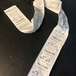 Cvs Pharmacy - This is why I avoid CVS.  What a este of paper!  If they printed it on toilet paper it would be usefu