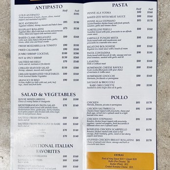 Stephano's Ristorante - 12/15/23 menu - Italian Near Me - Fishkill, New York