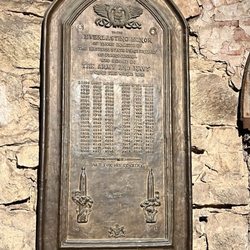 Eastern State Penitentiary - Memorial of prisoners who lost lives in WWI, listed by inmate number