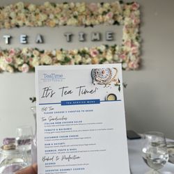 Tea Time - High tea menu