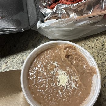 Twisted Trompo - Side of Refried Beans - Mexican Near Me - Dallas, Texas