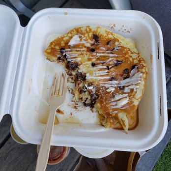 Snooze, an A.M. Eatery - Had to try the chocolate chip pancake. Was quite good. - Breakfast & Brunch Near Me - Phoenix, Arizona Snooze, an A.M. Eatery - Had to try the chocolate chip pancake. Was quite good. - Breakfast & Brunch Near Me - Phoenix, Arizona