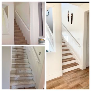 Midtown Flooring - Stairs: before, progress, and after! Thank you, Oscar!! - Carpeting Near Me - Los Angeles, California Midtown Flooring - Stairs: before, progress, and after! Thank you, Oscar!! - Carpeting Near Me - Los Angeles, California
