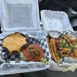 Jack B's - Heavy B-Cheeseburger & the Loaded Fries