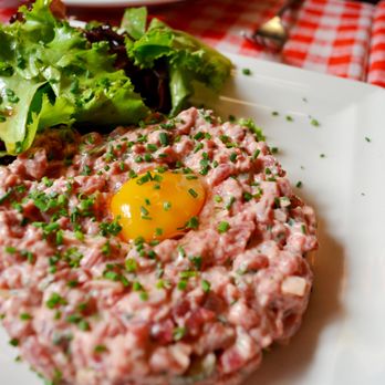 Chez Fernand - Beef Tartare - 19.50 euro - French Near Me - Paris, 75 Chez Fernand - Beef Tartare - 19.50 euro - French Near Me - Paris, 75