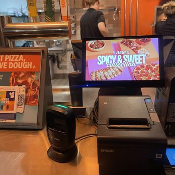 Blaze Pizza - She was handling food without washing her hands.  Blaze, please teach your staff to practice hand hygiene. - Salad Near Me - Claremont, California