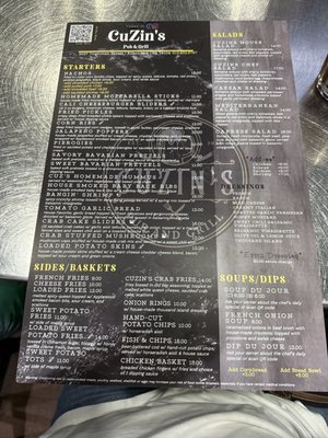 Menu photo 1 Cuzin's Pub and Grill Allentown, PA Menu photo 1 Cuzin's Pub and Grill Allentown, PA