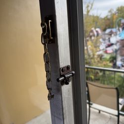 River Terrace - Rusted locks on door really can you get any more cheaper??