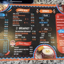Pupuseria Carla - Menu