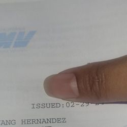 DMV - Finally Mrs. Hernandez after 9 years.