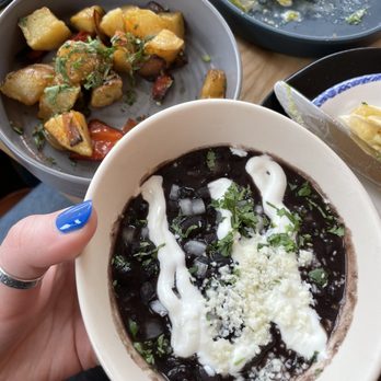 Buena Vida - Black beans with cotija - Mexican Near Me - Arlington, Virginia Buena Vida - Black beans with cotija - Mexican Near Me - Arlington, Virginia