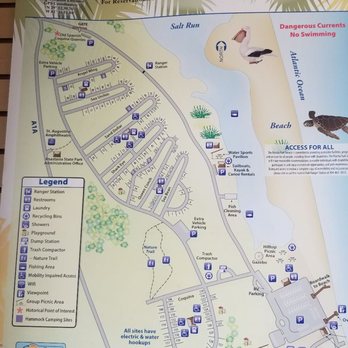 Anastasia State Park - Map of park - Parks Near Me - Saint Augustine, Florida