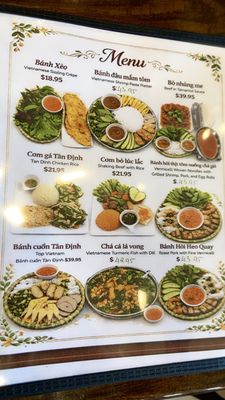 Menu photo 6 Tan Dinh Restaurant San Jose, CA Menu photo 6 Tan Dinh Restaurant San Jose, CA
