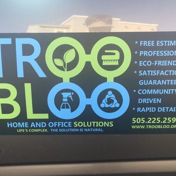 Troo Bloo Cleaning - Decal on Brent's vehicle - Home Cleaning Near Me - Albuquerque, New Mexico Troo Bloo Cleaning - Decal on Brent's vehicle - Home Cleaning Near Me - Albuquerque, New Mexico
