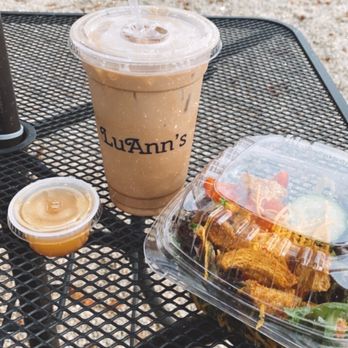 Luann's Bakery and Cafe - House Salad with Sweet Garlic Dressing and Nutella Latte - Bakeries Near Me - Ellington, Connecticut Luann's Bakery and Cafe - House Salad with Sweet Garlic Dressing and Nutella Latte - Bakeries Near Me - Ellington, Connecticut