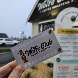Wolfe Club Coffee Roasters - Punch card ready!