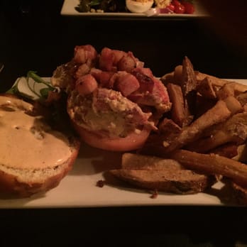Celtic Cavern - Knuckle Sandwich - lobster meat with bacon on brioche roll - yum! - Gastropubs Near Me - Middletown, Connecticut