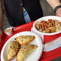 Empanadas and potatas bravas