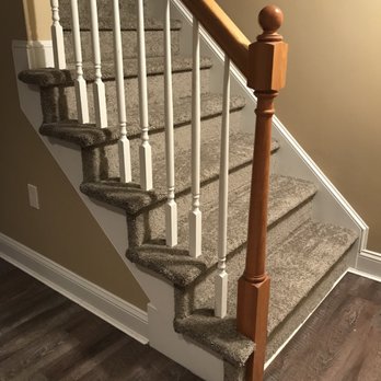 Floors & Kitchens Today - Hollywood style stairs with spindles installed by Michael Lincoln from Floors and Kitchens Today in Whitman MA - Flooring Near Me - Whitman, Massachusetts Floors & Kitchens Today - Hollywood style stairs with spindles installed by Michael Lincoln from Floors and Kitchens Today in Whitman MA - Flooring Near Me - Whitman, Massachusetts