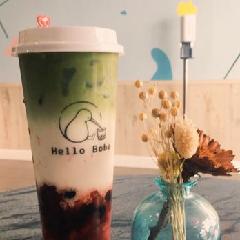 Hello Boba - Strawberry Matcha Latte - Coffee & Tea Near Me - El Monte, California Hello Boba - Strawberry Matcha Latte - Coffee & Tea Near Me - El Monte, California