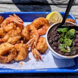 Singleton's Seafood Shack - Fried shrimp platter